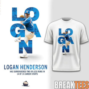 Milwaukee Brewers Logan Henderson T-Shirt – Limited Edition