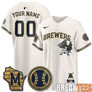 Milwaukee Brewers x Star Wars Custom Baseball Jersey 1 Milwaukee Brewers x Star Wars Custom Baseball Jersey 1