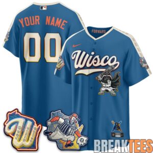 Milwaukee Brewers x Star Wars Custom Baseball Jersey 3 Milwaukee Brewers x Star Wars Custom Baseball Jersey 3