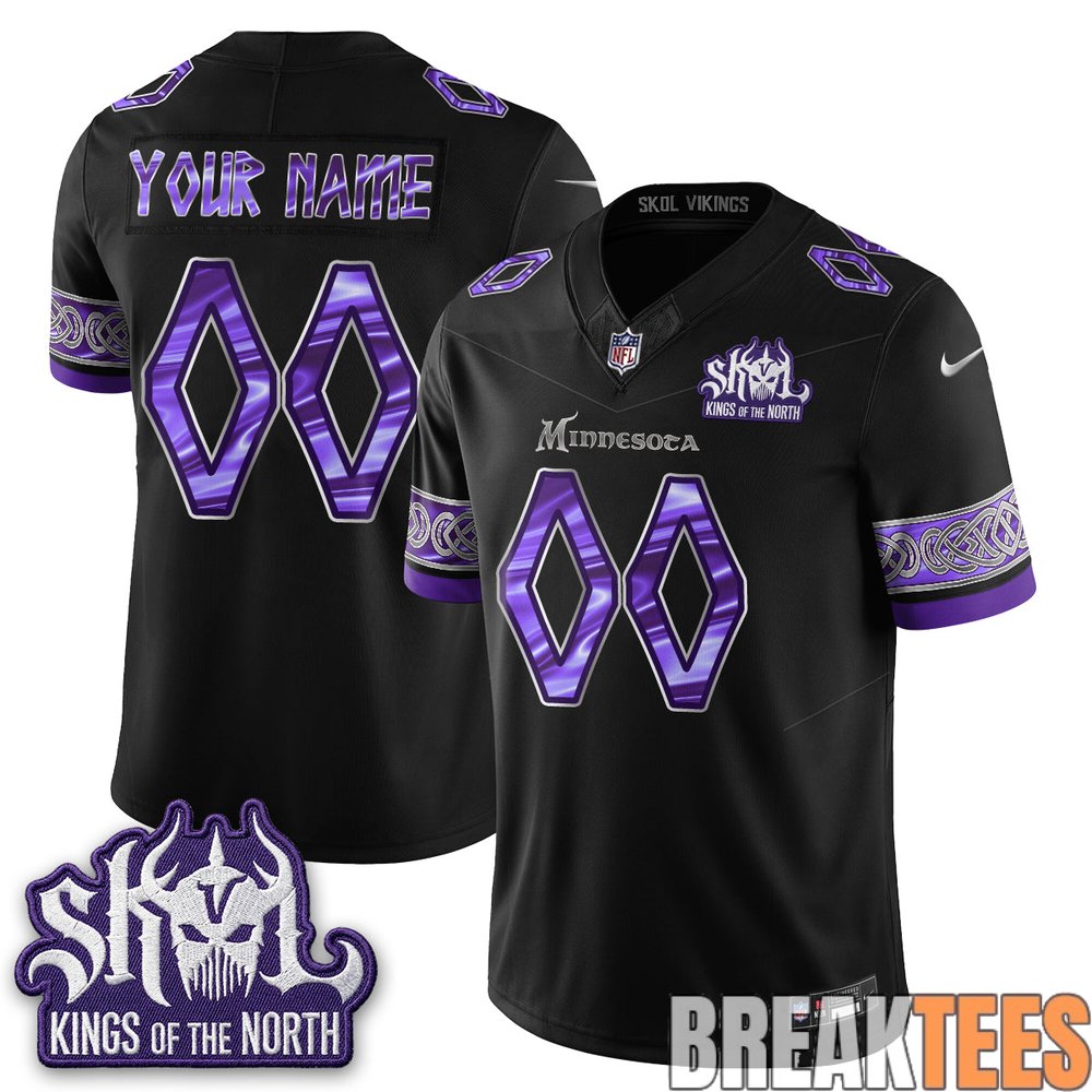 Minnesota Vikings Warrior Skol Vikings Custom Football Jersey Minnesota Vikings Warrior Skol Vikings Custom Football Jersey