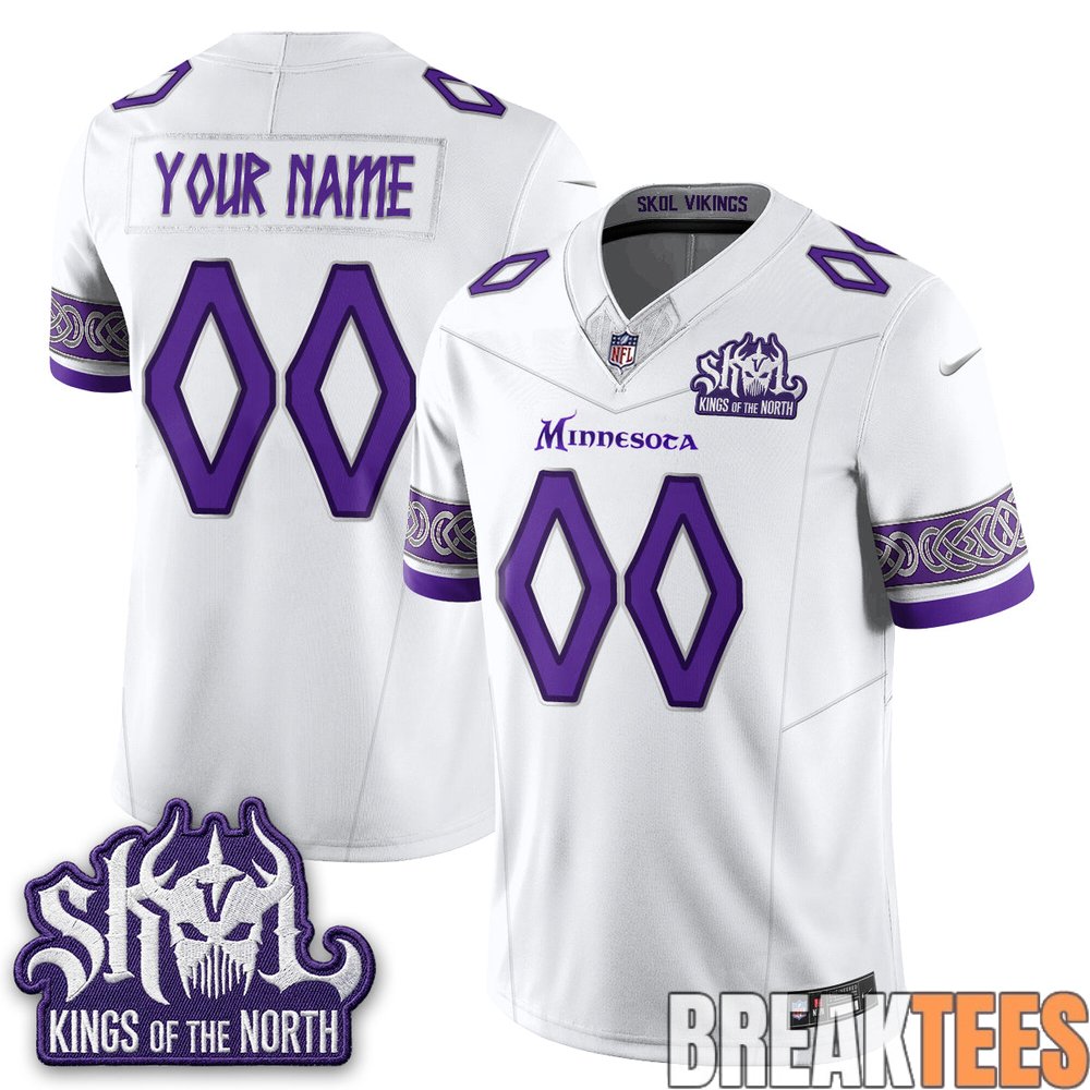 Minnesota Vikings Warrior Skol Vikings Custom Football Jersey Minnesota Vikings Warrior Skol Vikings Custom Football Jersey