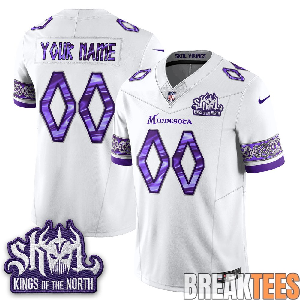 Minnesota Vikings Warrior Skol Vikings Custom Football Jersey Minnesota Vikings Warrior Skol Vikings Custom Football Jersey