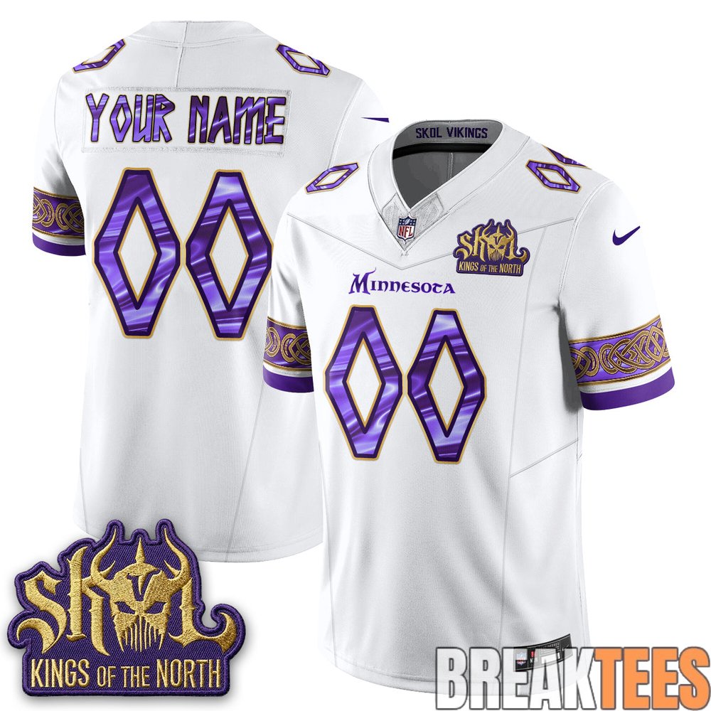 Minnesota Vikings Warrior Skol Vikings Custom Football Jersey Minnesota Vikings Warrior Skol Vikings Custom Football Jersey