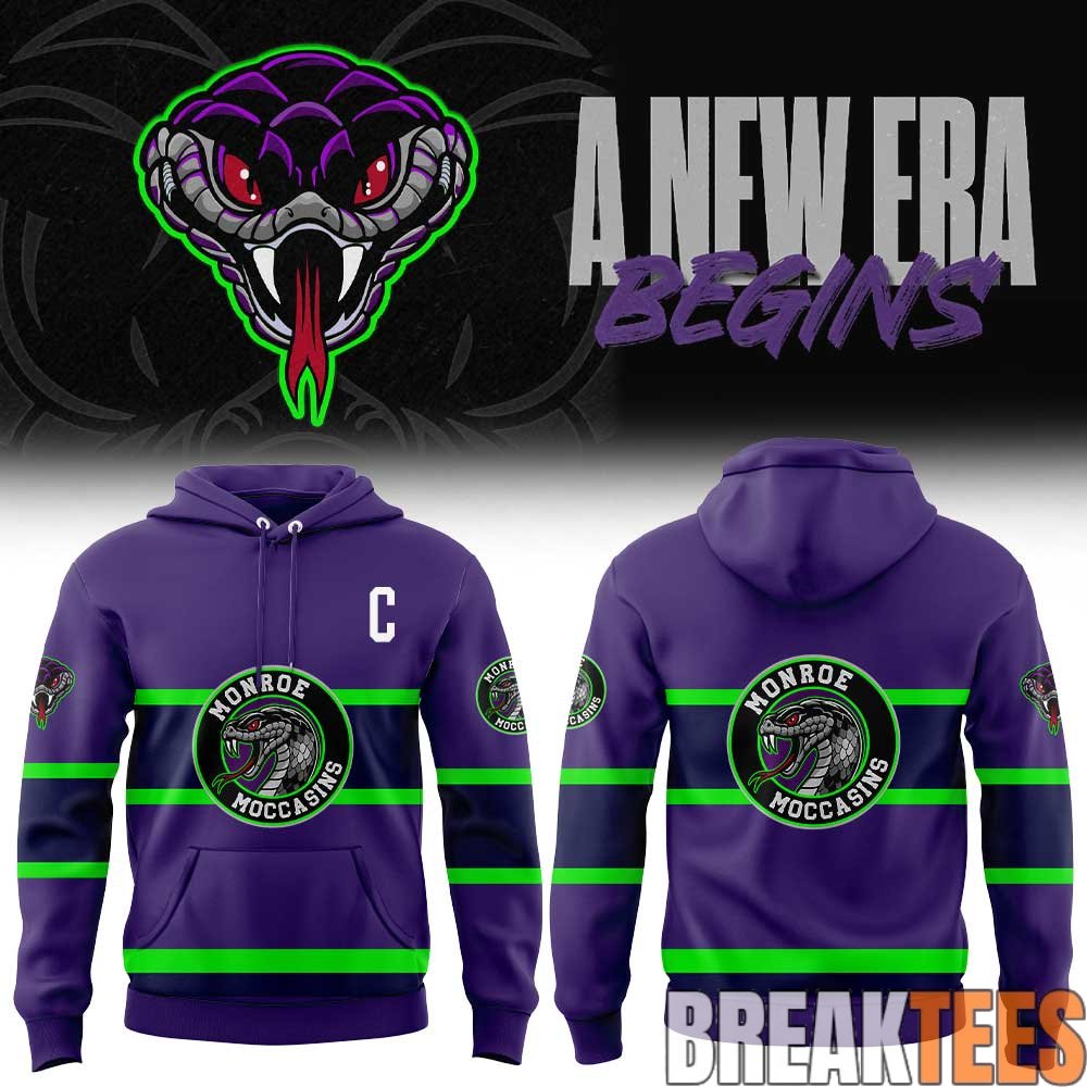 Monroe Moccasins “A New Era Begins” 2026 Hoodie – Purple Monroe Moccasins “A New Era Begins” 2026 Hoodie – Purple