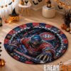 Nashville Predators Special Halloween Round Quilted Rug Nashville Predators Special Halloween Round Quilted Rug