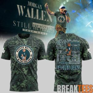 Morgan Wallen Still The Problem Tour 2026 At Lincoln Financial Field Camo Shirt