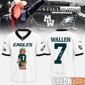 Morgan Wallen Still The Problem Tour 2026 At Lincoln Financial Field Stadium Football Jersey – White