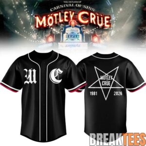 Motley Crue The Return of the Carnival of Sins Jersey