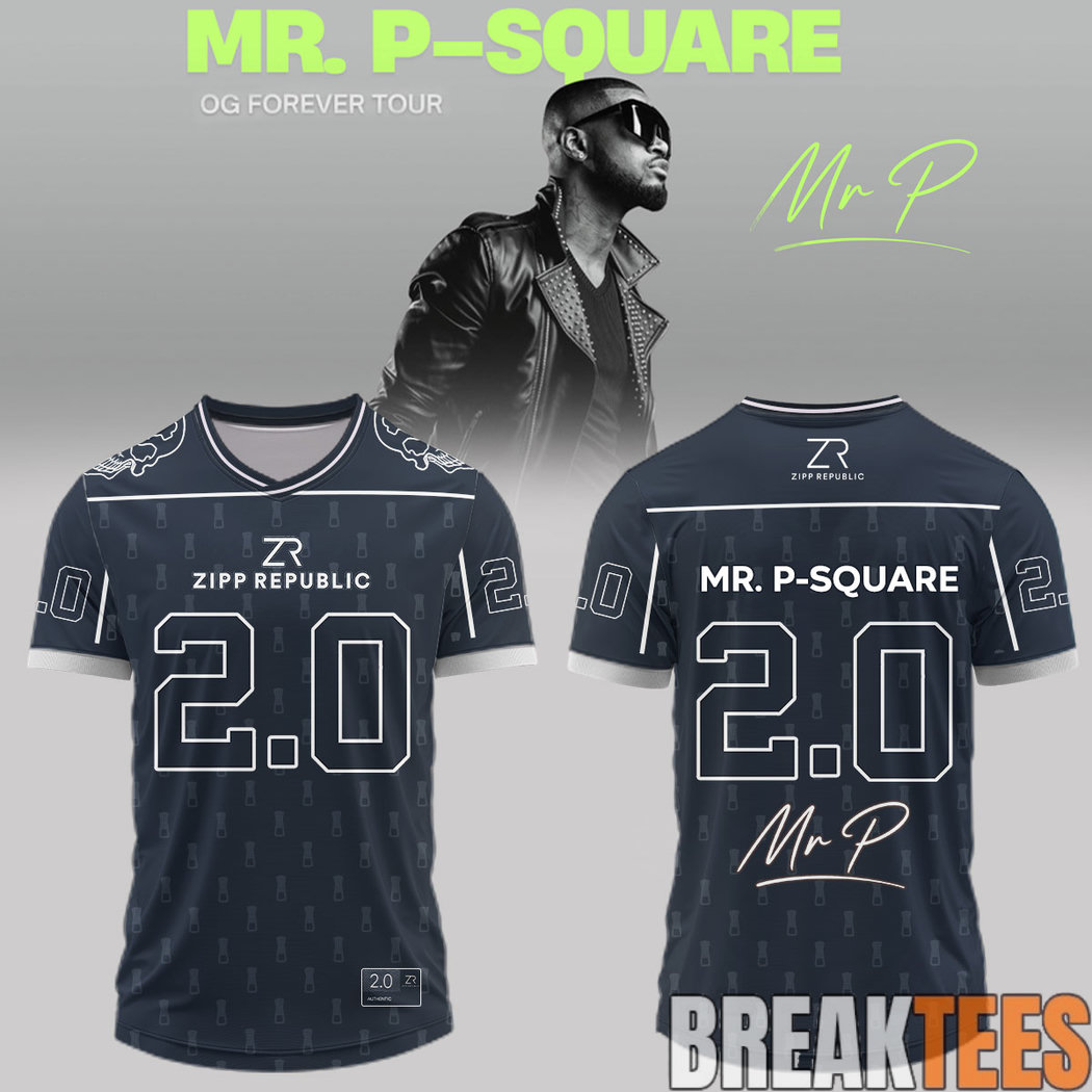 Mr. P-Square “OG Forever Tour” Limited Edition Signature Football Jersey Mr. P-Square “OG Forever Tour” Limited Edition Signature Football Jersey