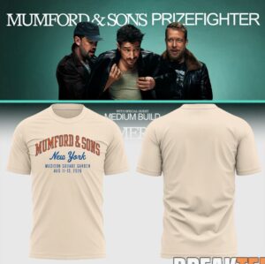 Mumford And Sons Prizefighter Tour 2026 in Madison Square Garden, NY T-Shirt