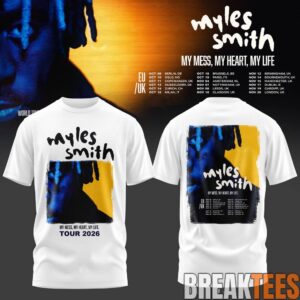 Myles Smith – My Mess, My Heart, My Life Tour 2026 Black/White T-Shirt