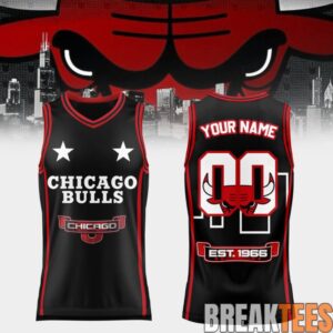 Chicago Bulls Skyline Basketball Jersey
