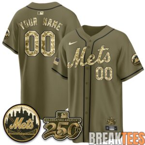 NY Mets Armed Forces Day Premier Custom Jersey 2