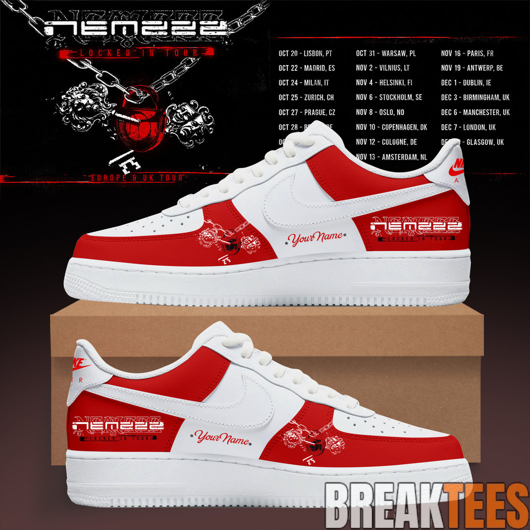 Nemzzz Locked In Tour Custom Air Force 1 Shoes Nemzzz Locked In Tour Custom Air Force 1 Shoes