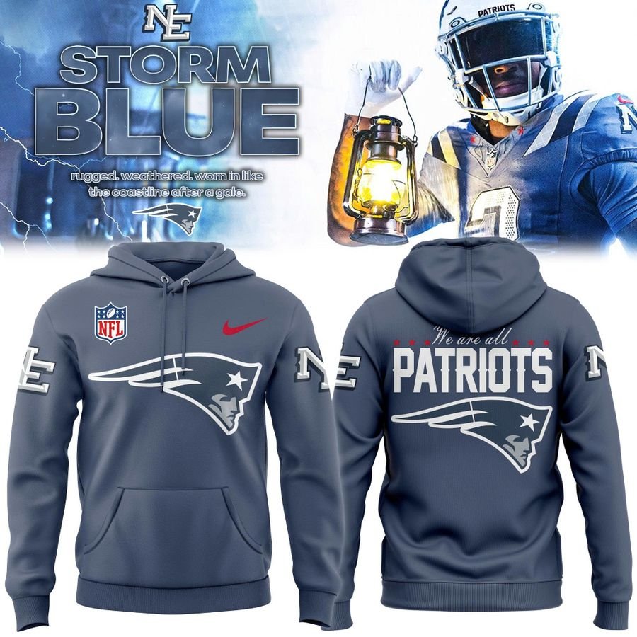 New England Patriots 2026 Rivalries Nor’Easter Storm Hoodie New England Patriots 2026 Rivalries Nor’Easter Storm Hoodie