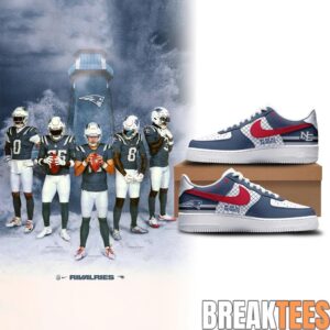New England Patriots x Rivalries “Nor’Easter” Custom AF1 Shoes 1