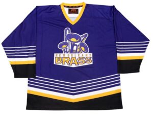 New Orleans Brass 1990s Purple Hockey Jersey