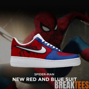 New Red And Blue Suit Spider-Man Air Force 1 Shoes