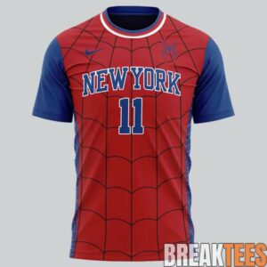New York Knicks Jalen Brunson x Spider-Man T-Shirt 1 New York Knicks Jalen Brunson x SpiderMan TShirt 2 6xFjT.jpg