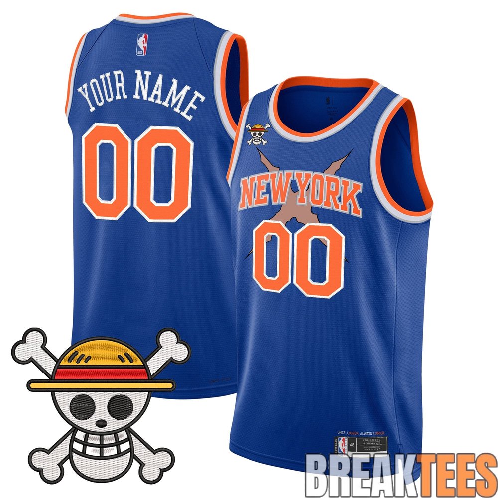 New York Knicks x One Piece Swingman Custom Jersey New York Knicks x One Piece Swingman Custom Jersey