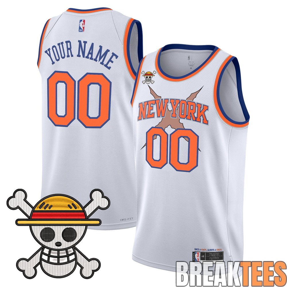 New York Knicks x One Piece Swingman Custom Jersey New York Knicks x One Piece Swingman Custom Jersey