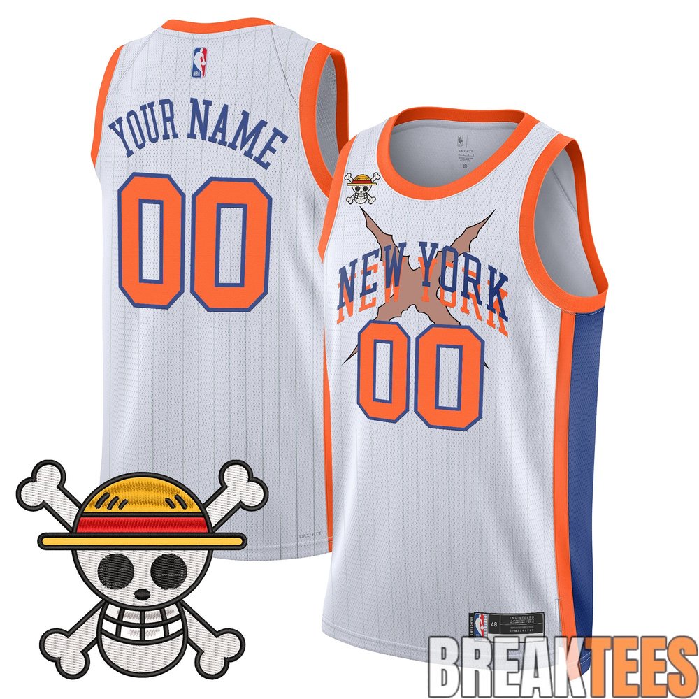 New York Knicks x One Piece Swingman Custom Jersey New York Knicks x One Piece Swingman Custom Jersey