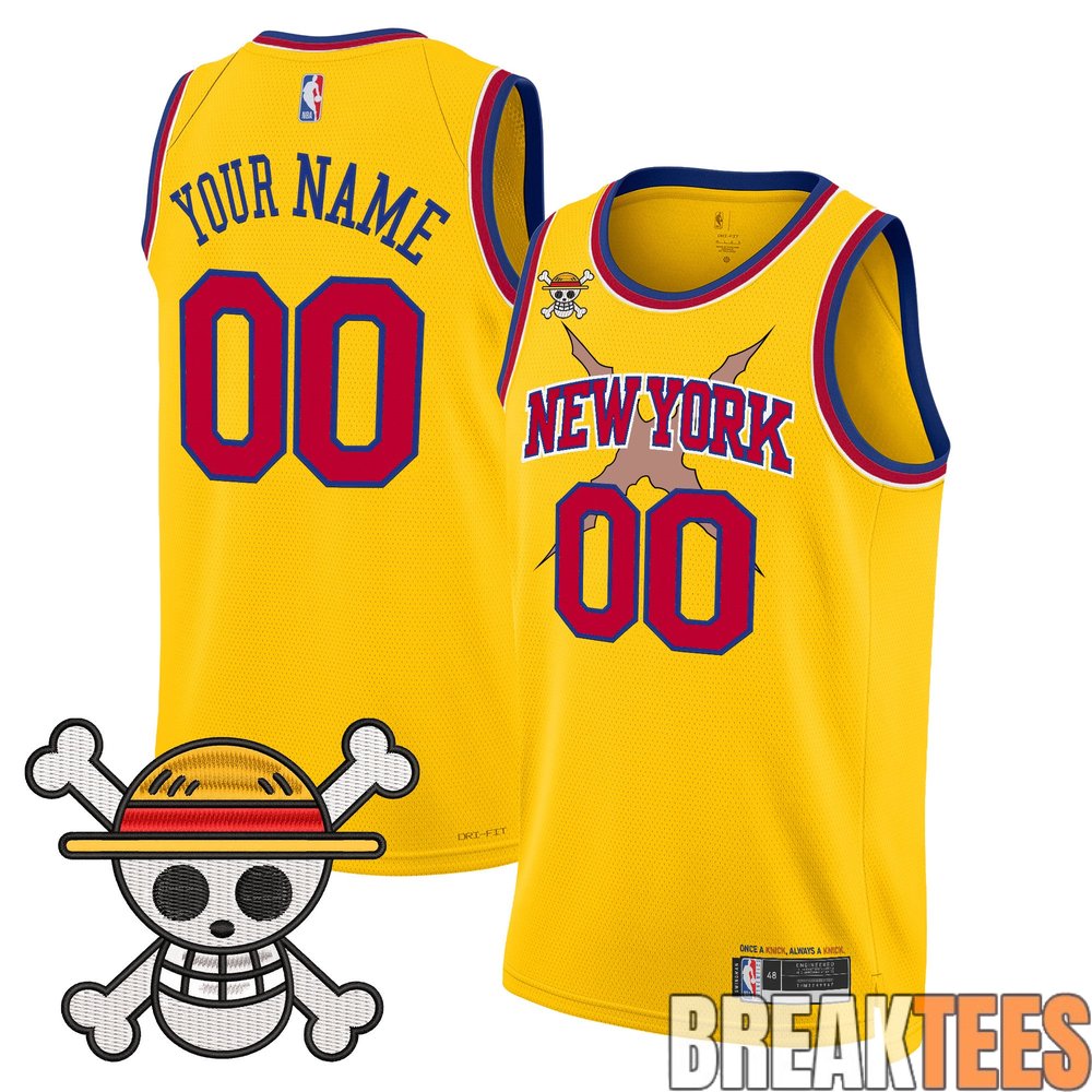 New York Knicks x One Piece Swingman Custom Jersey New York Knicks x One Piece Swingman Custom Jersey