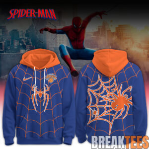 New York Knicks x Spider Man 2026 Edition Hoodie Blue 1.jpg