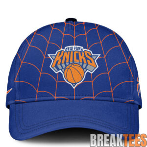 New York Knicks x Spider Man 2026 Edition T Shirt Blue 2.jpg