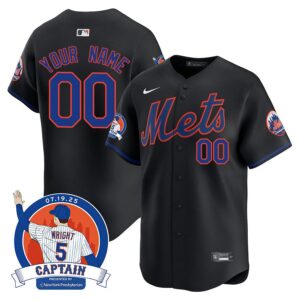 New York Mets David Wright Mets Legend Custom Baseball Jersey 4