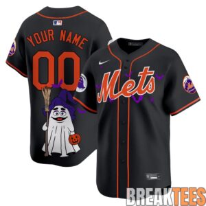 New York Mets Grimace Halloween Vapor Custom Baseball Jersey 1