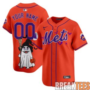 New York Mets Grimace Halloween Vapor Custom Baseball Jersey 3