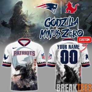 New England Patriots x Godzilla Minus Zero “King of the Monsters” ’26 Jersey Custom