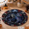 New York Islanders Special Halloween Round Quilted Rug New York Islanders Special Halloween Round Quilted Rug