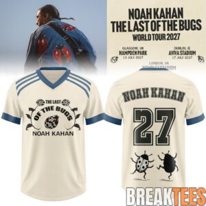 Noah Kahan The Last of The Bugs World Tour 2027 Personalized Football Jersey 1