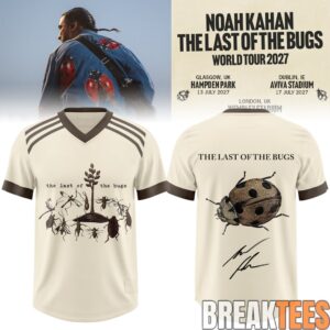 Noah Kahan The Last of The Bugs World Tour 2027 Personalized Football Jersey 2