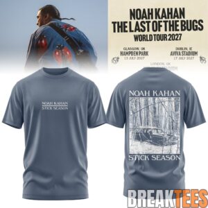 Noah Kahan The Last of The Bugs World Tour 2027 T-Shirt 3