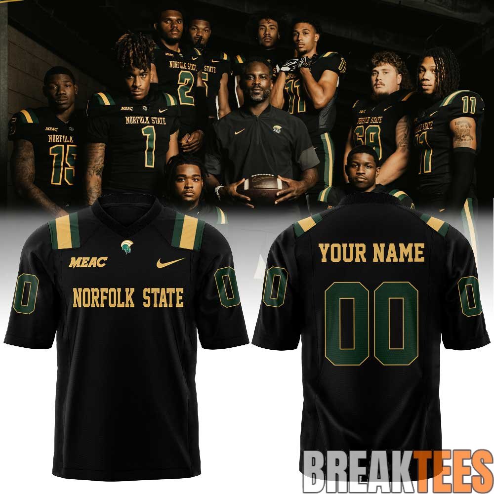 Norfolk State Football Dark Mode Activated Custom Football Jersey Norfolk State Football Dark Mode Activated Custom Football Jersey