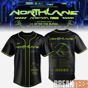 Northlane The Anemoia Tour 2026 Exclusive Baseball Jersey