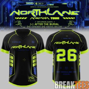 Northlane The Anemoia Tour 2026 Exclusive Football Jersey