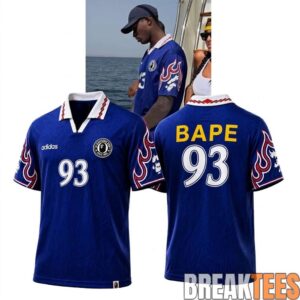 Nuno Mendes x BAPE Flame Football Jersey