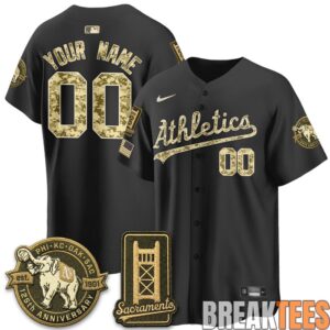 Oakland Athletics Military Appreciation Game Day Custom Baseball Jersey 1 Oakland Athletics Military Appreciation Game Day Custom Baseball Jersey 1