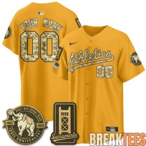 Oakland Athletics Military Appreciation Game Day Custom Baseball Jersey 3 Oakland Athletics Military Appreciation Game Day Custom Baseball Jersey 3