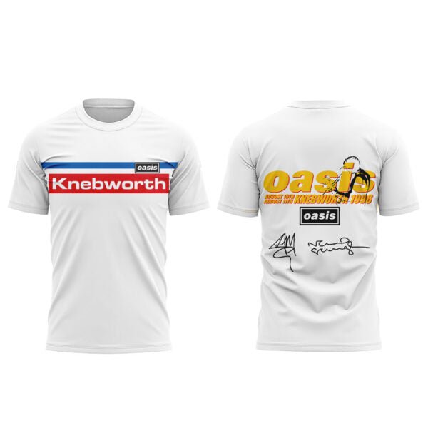 Oasis To mark 30 years since Oasis’ legendary Knebworth gigs Shirt Oasis To mark 30 years since Oasis’ legendary Knebworth gigs Shirt