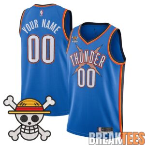 Oklahoma City Thunder x One Piece Swingman Custom Jersey