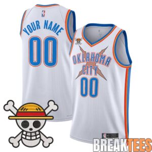 Oklahoma City Thunder x One Piece Swingman Custom Jersey 1