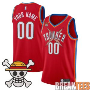 Oklahoma City Thunder x One Piece Swingman Custom Jersey 3
