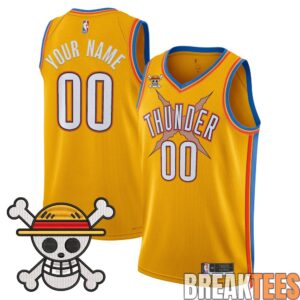 Oklahoma City Thunder x One Piece Swingman Custom Jersey 4