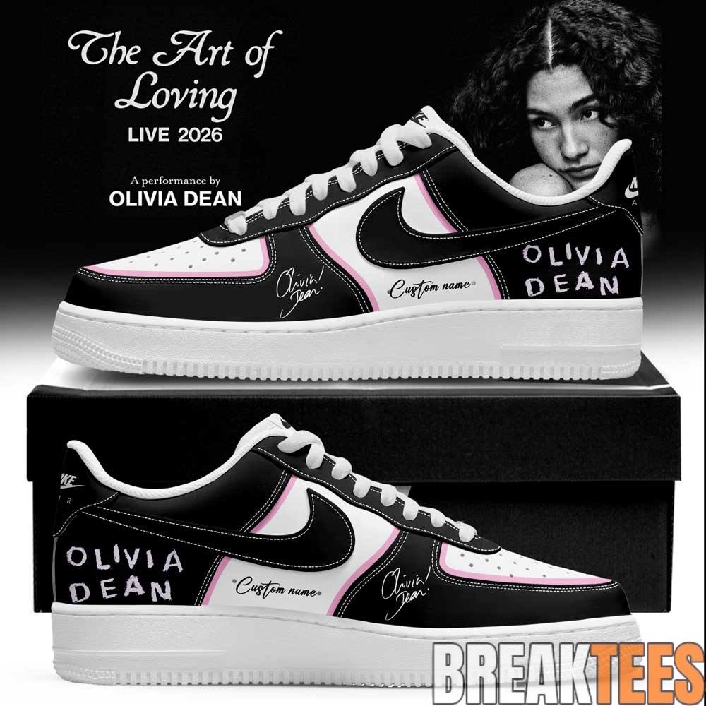 Olivia Dean The Art of Loving Tour 2026 Signature Custom AF1 Shoes Olivia Dean The Art of Loving Tour 2026 Signature Custom AF1 Shoes