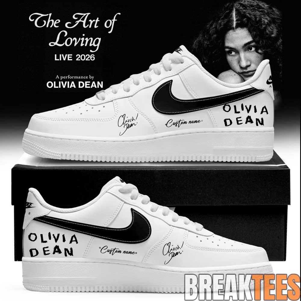 Olivia Dean The Art of Loving Tour 2026 Signature Custom AF1 Shoes Olivia Dean The Art of Loving Tour 2026 Signature Custom AF1 Shoes